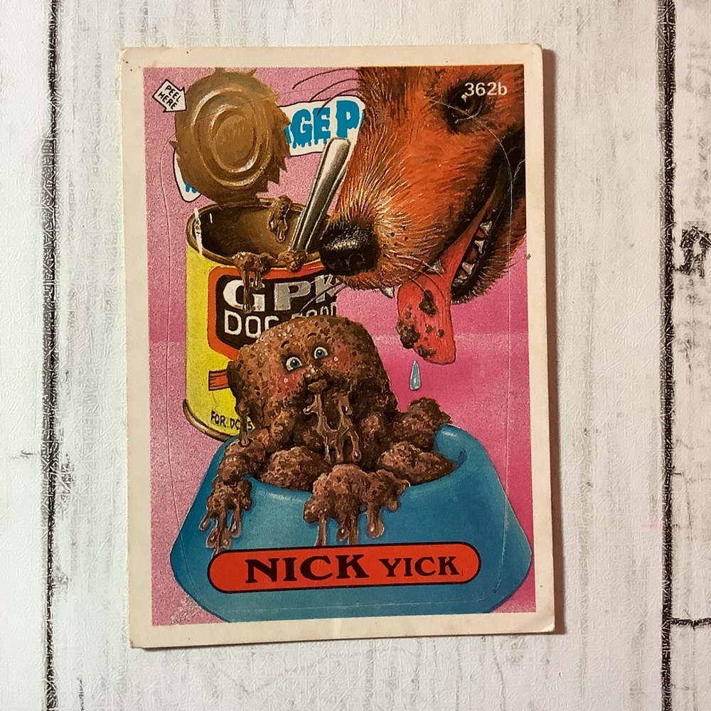 1987 Topps Garbage Pail Kids #362B Nick Yick